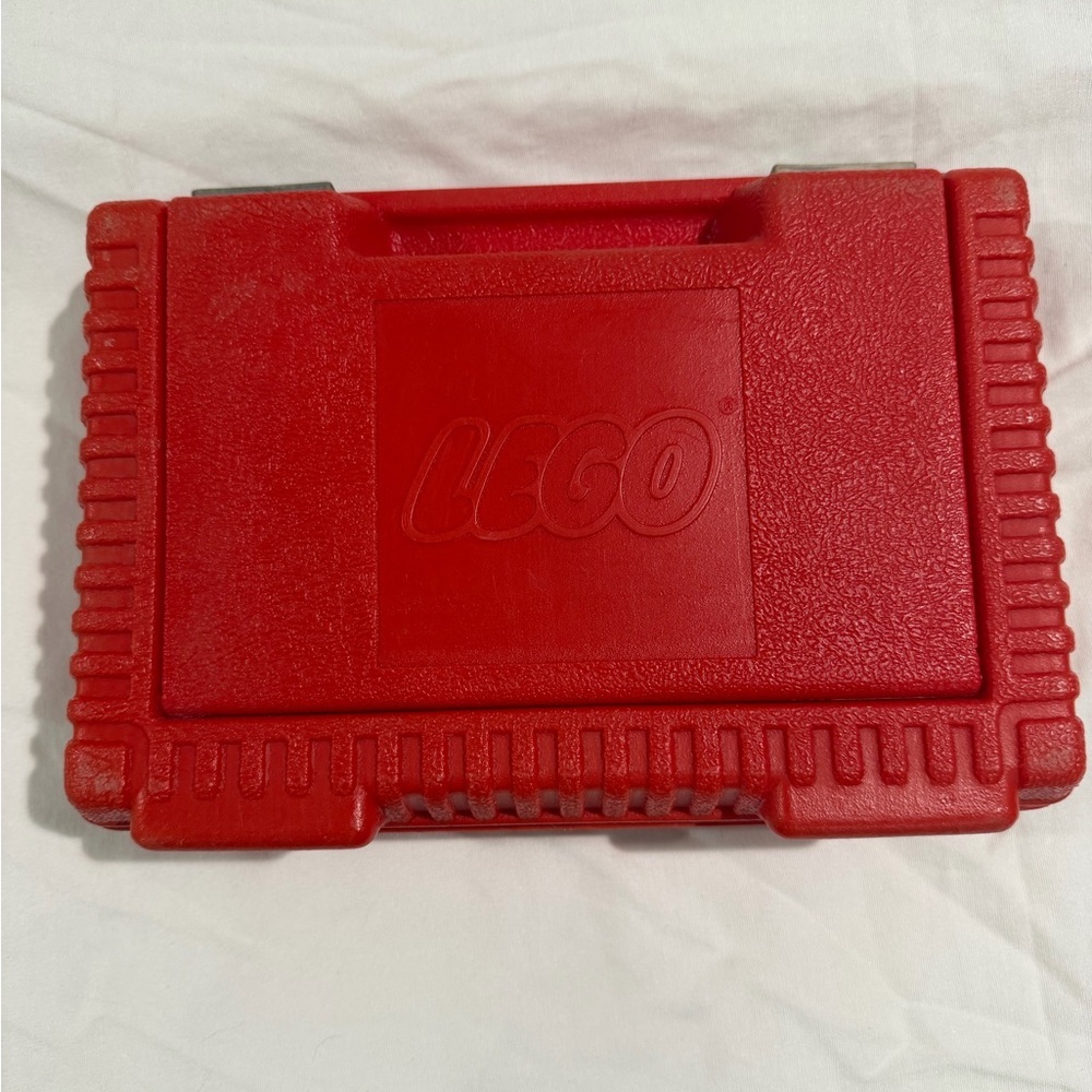 Lego Red Molded Plastic Carry Case Vintage